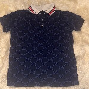 Children's GG cotton polo